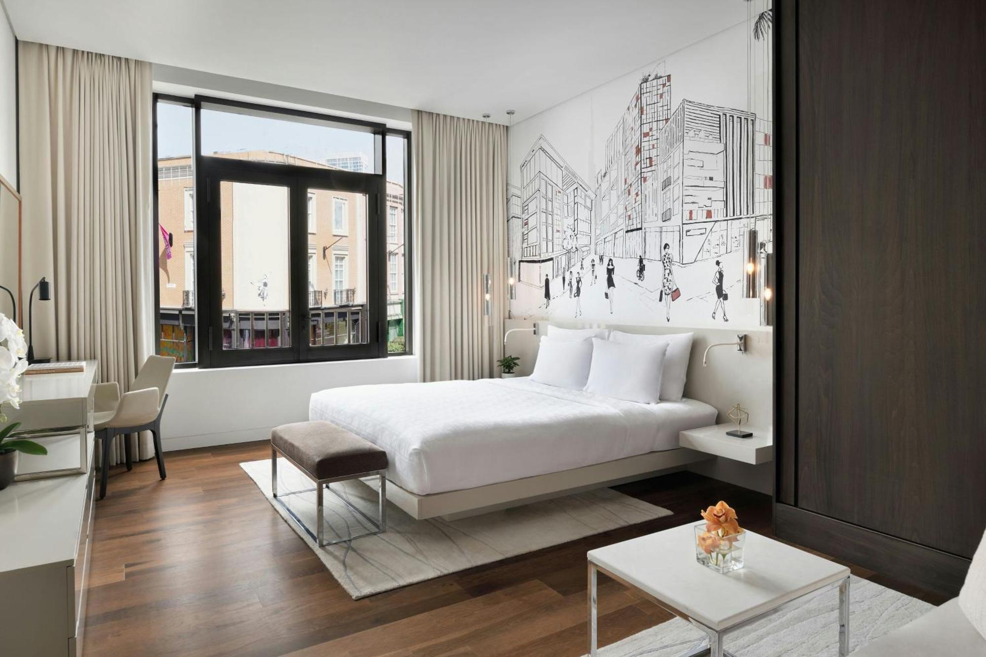라 빌 호텔&스위트 시티 워크 두바이, 오토그래프 컬렉션 외부 사진 A guest room at the Hotel Commonwealth